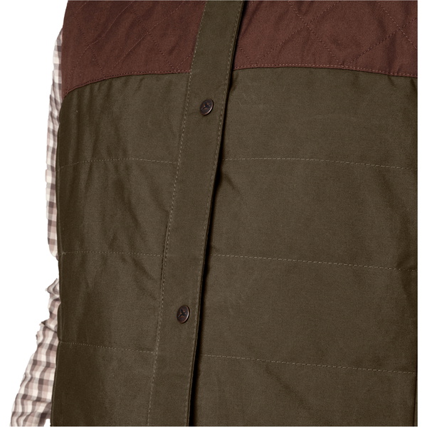 2026 Harkila Womens Retrieve Waistcoat 1201141 - Dark Warm Olive / Burgundy